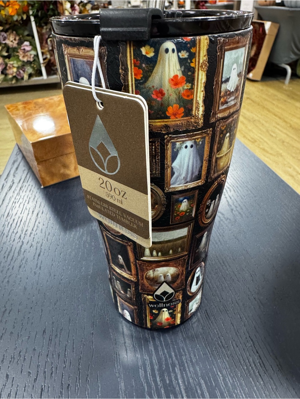 Wellness Halloween ghost pictures tumbler